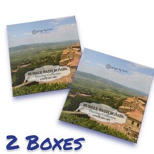 Bath Bomb Gift Set Ginger Lily Farms Botanicals - 2 BOXES 8 Total Bombs
